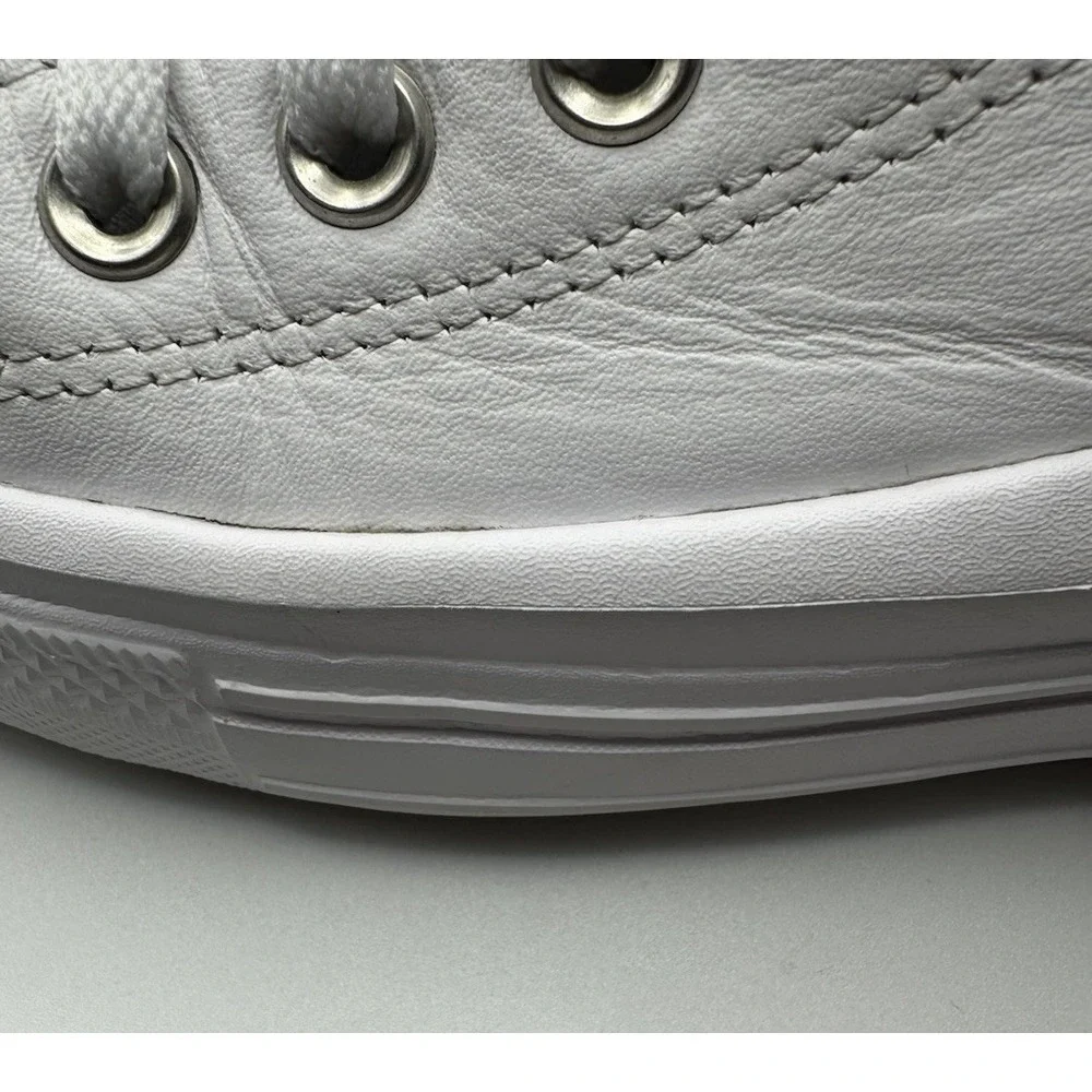 Converse Sneakers Women's Size 6.5 White Leather All Star Platform Lift *wear*